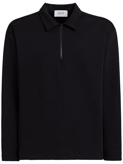 SOTF - Stretch cotton polo shirt with zip