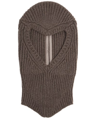 Rick Owens - Ribbed cashmere balaclava