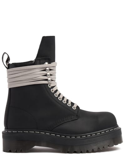 DR.MARTENS X RICK OWENS - Quad Sole steel toe ankle boots