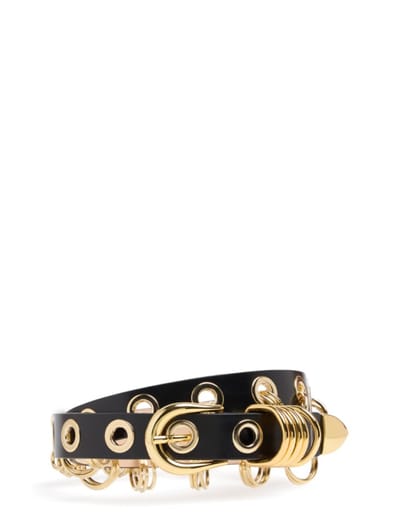 Déhanche - Calfskin belt with rings
