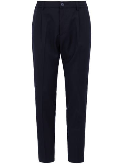 CRUNA - Single pleat slim tapered fit with elastic