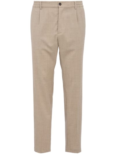 CRUNA - Single pleat slim tapered fit with elastane
