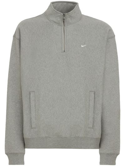 Nike - Cotton-blend quarter-zip sweatshirt