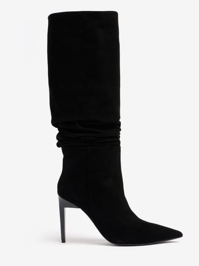 FABI - Bottes hautes en daim avec talon