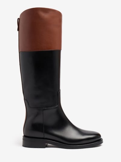 FABI - Hohe Stiefel aus Leder mit Verzierung