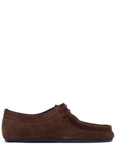 Jil Sander - Suede lace-up shoes with moc-stitching