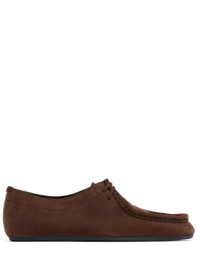 Jil Sander - Suede lace-up shoes with moc-stitching