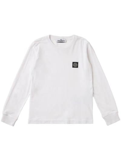 Stone Island Junior - Cotton long-sleeve T-shirt