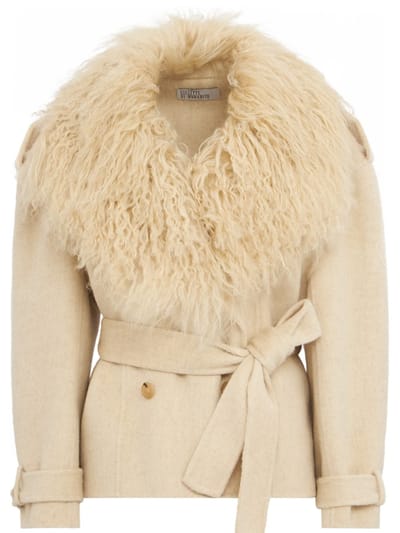 Giuseppe Di Morabito - Short double-breasted belted trench coat