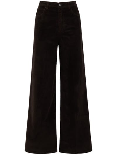 CRUNA - Wide Leg Mid Rise Pants