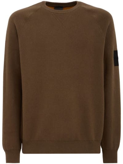 OUTHERE - Woodveil cotton blend crewneck sweater