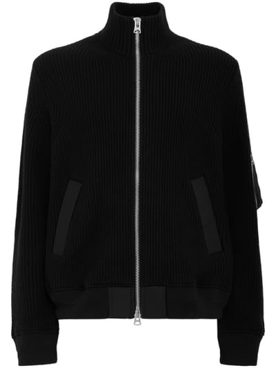 Sacai - Wool Knit Blouson