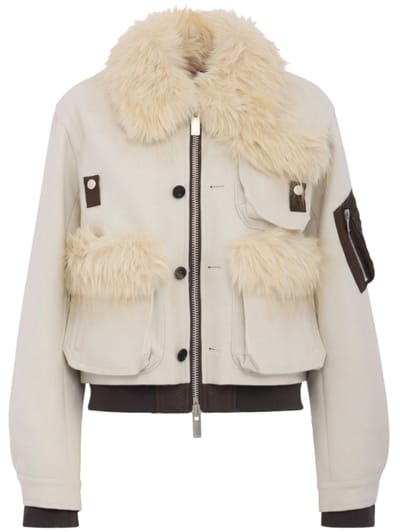Sacai - Wool Melton Blouson