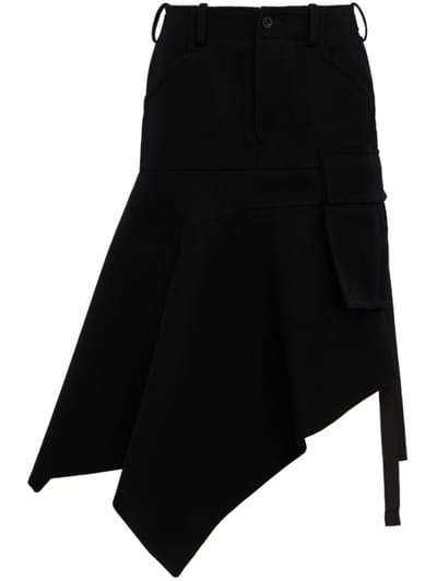 Sacai - Wool Melton Skirt