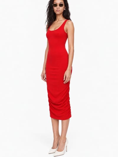 Jacquemus: Stretch viscose dress Regata
