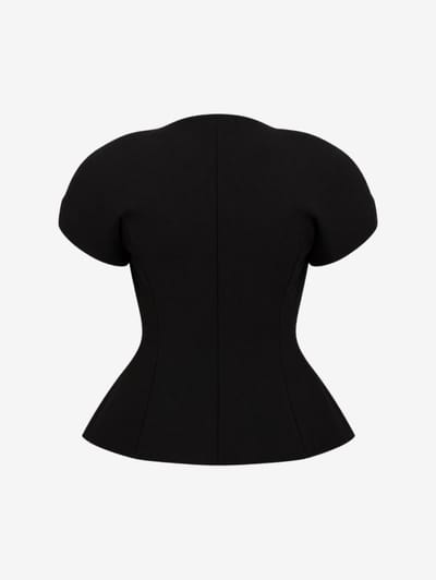 Jacquemus: Kurzarmjacke Ovalo aus Wolle