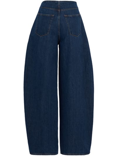 Jil Sander: Jeans de mezclilla de algodón tratado
