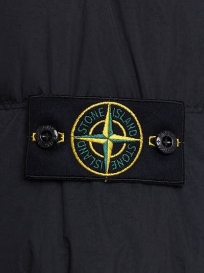Stone Island: Nylon down jacket with logo badge