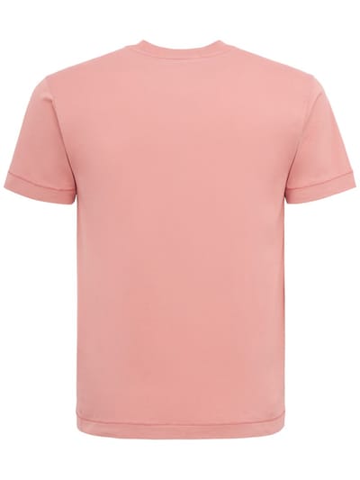 Stone Island: T-shirt en coton avec écusson logo