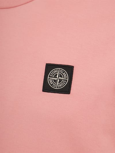 Stone Island: T-shirt en coton avec écusson logo