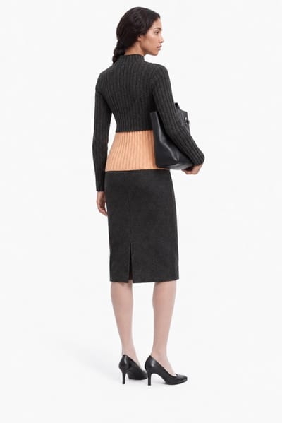 Jil Sander: Woll-Doppelschichtpullover
