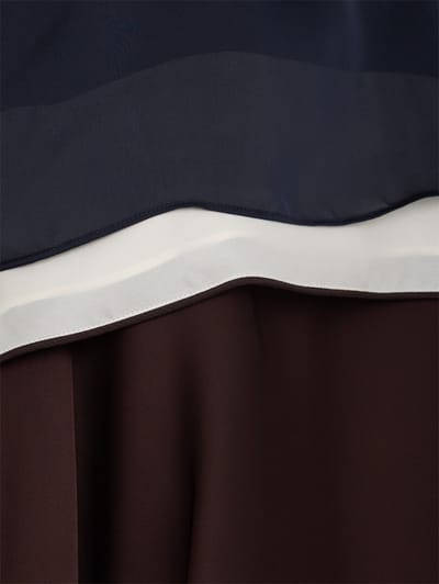 Sacai: Satin x Chiffon Pullover