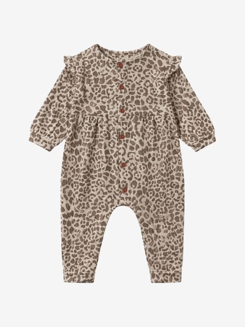 1 + IN THE FAMILY: Leopard romper with ruffles