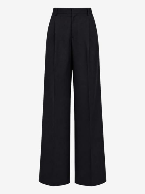 ANIPS: Merino wool wide leg pants 