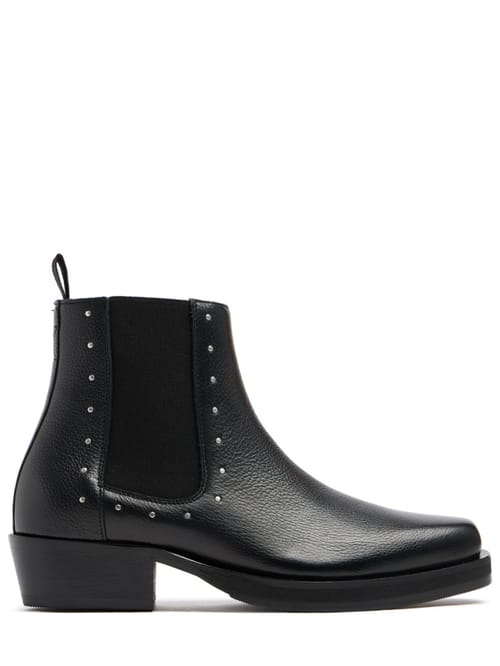 VINNY'S: Studded leather Chelsea boots