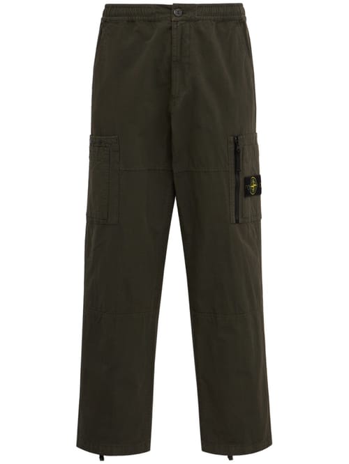 Stone Island: Cotton cargo pants with pockets