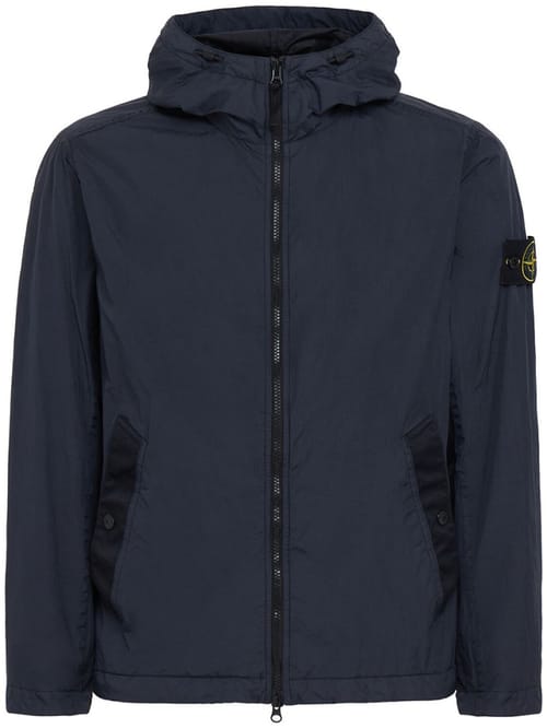 Stone Island: Giacca in nylon con cappuccio