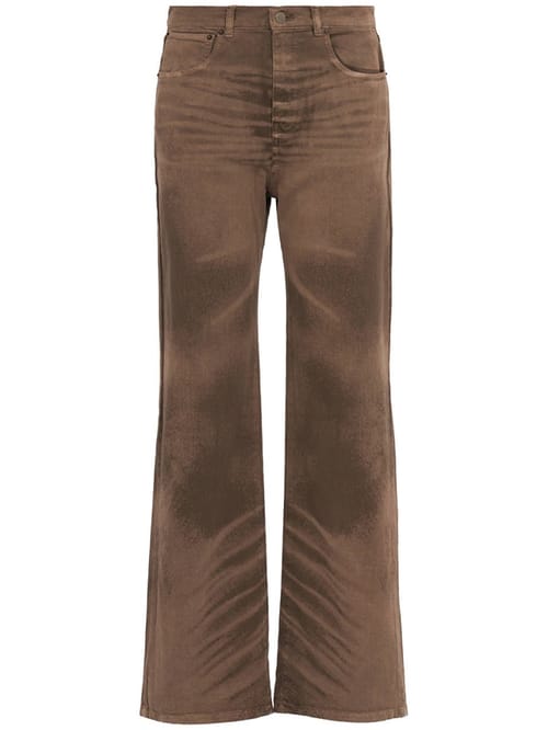 Giuseppe Di Morabito: Pantalón acampanado de algodón cinco bolsillos