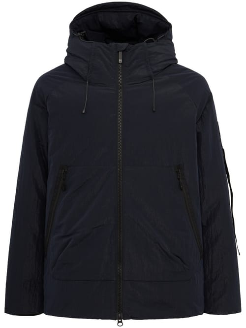 OUTHERE: Root hooded nylon down jacket