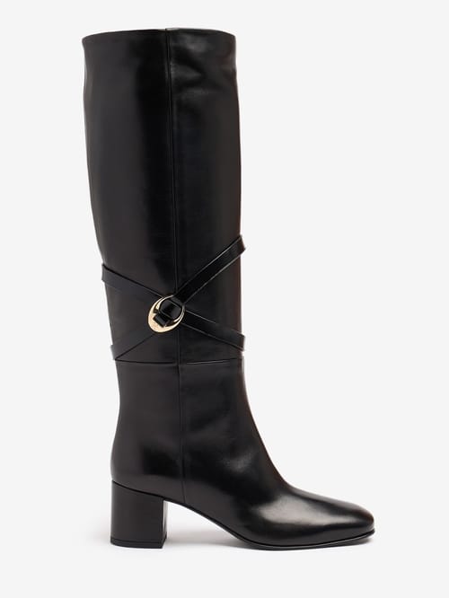 FABI: Bottes hautes en cuir à talon