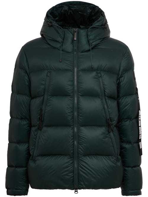 OUTHERE: Hooded nylon down jacket