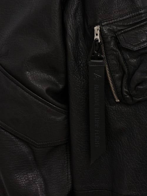 Alpha Industries: CWU-36/P leather UV bomber jacket