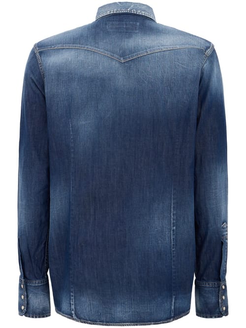 Dsquared2: Westernhemd aus elastischer Baumwolle