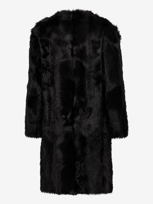 Jil Sander: 马海毛大衣配正面闭合