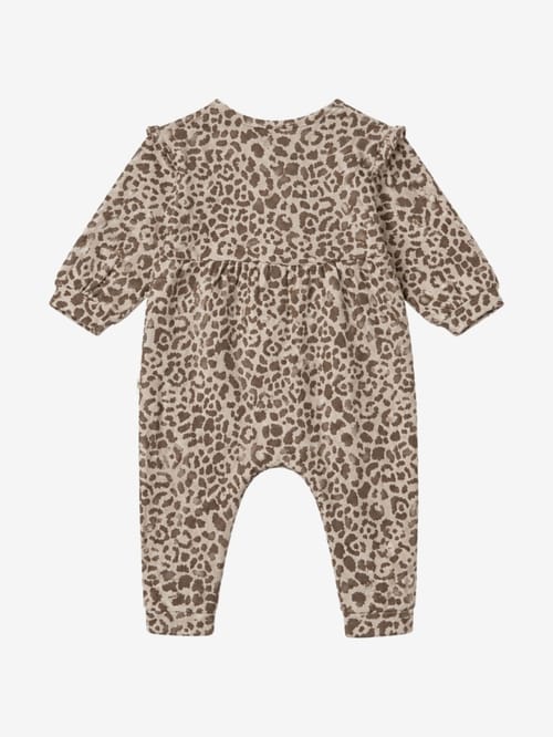 1 + IN THE FAMILY: Leopard romper with ruffles