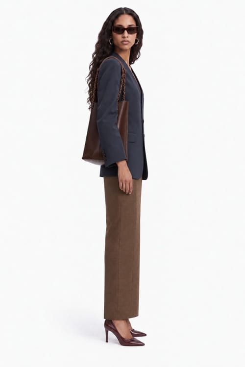 Jil Sander: Chaqueta de lana con solapas