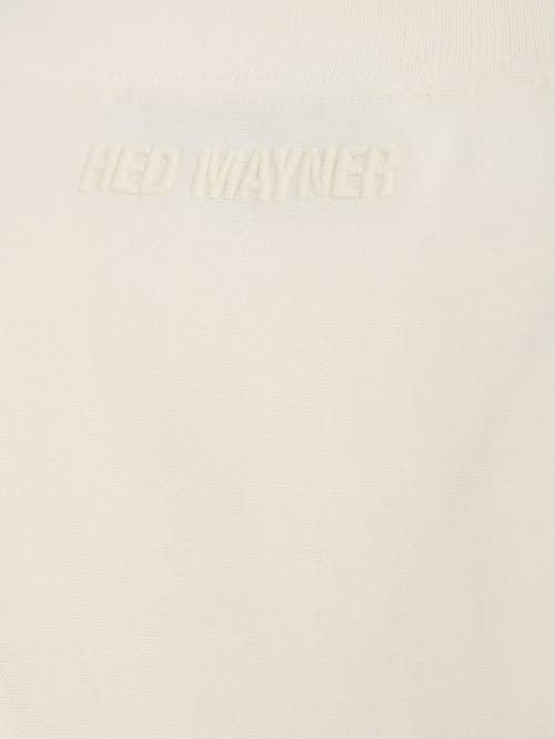 Hed Mayner: Logo-Stickerei Baumwoll-T-Shirt