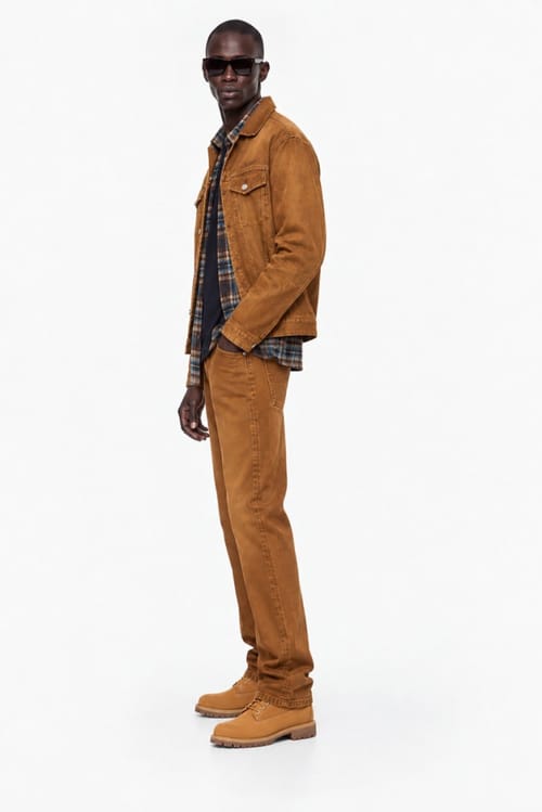 Dsquared2: Over Jean flocked Jacket