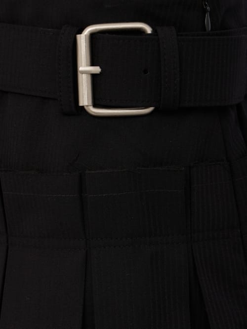 LA PISCINE: Pleated skirt