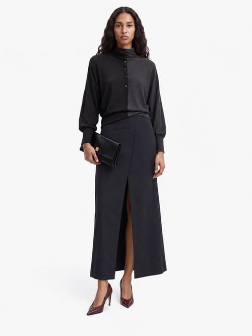 Jacquemus: Polo Losange en soie et viscose