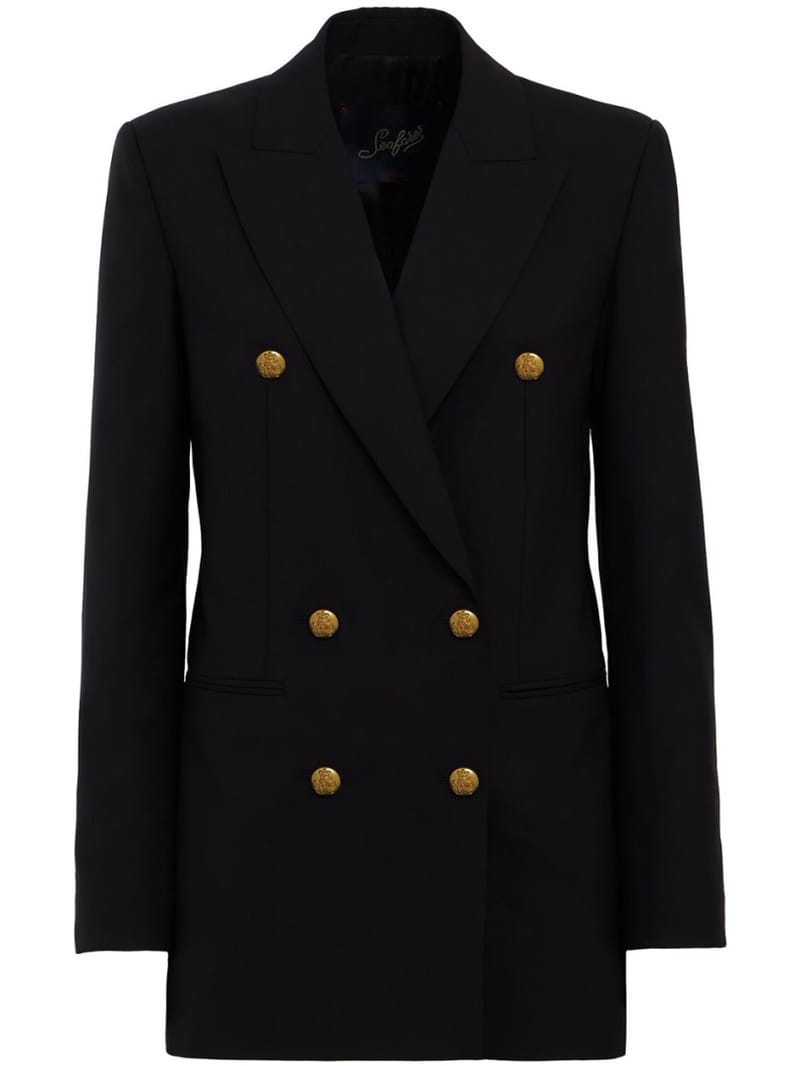 SEAFARER: Virgin wool double-breasted blazer