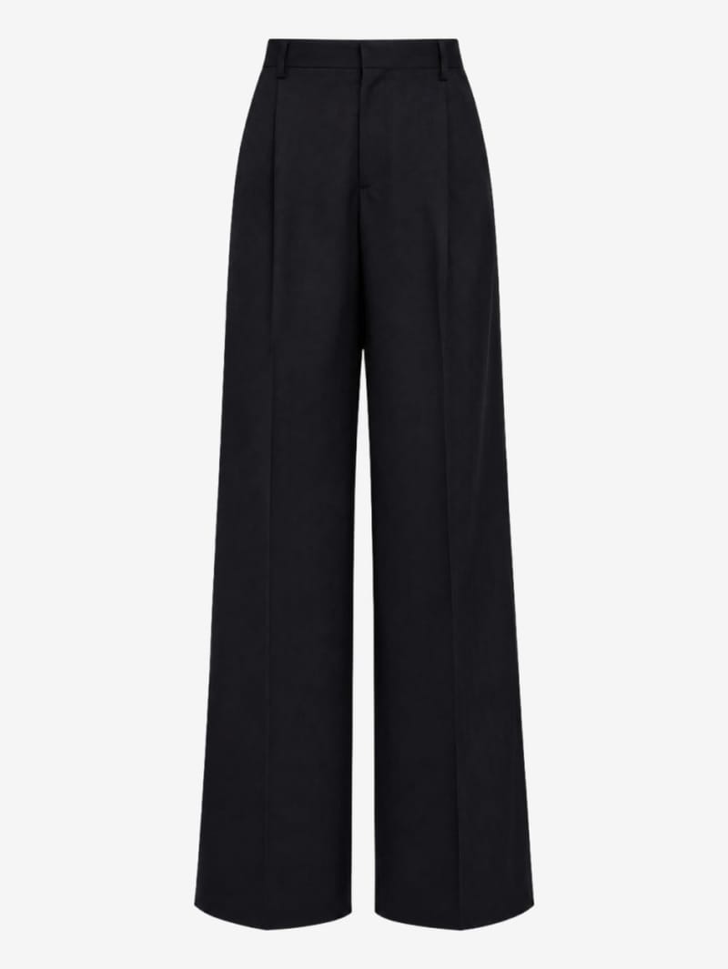ANIPS: Merino wool wide leg pants 