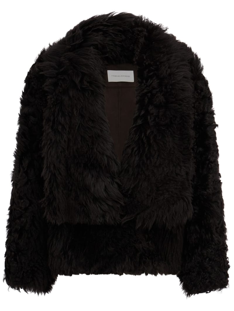 7 For All Mankind: Long-hair shearling jacket