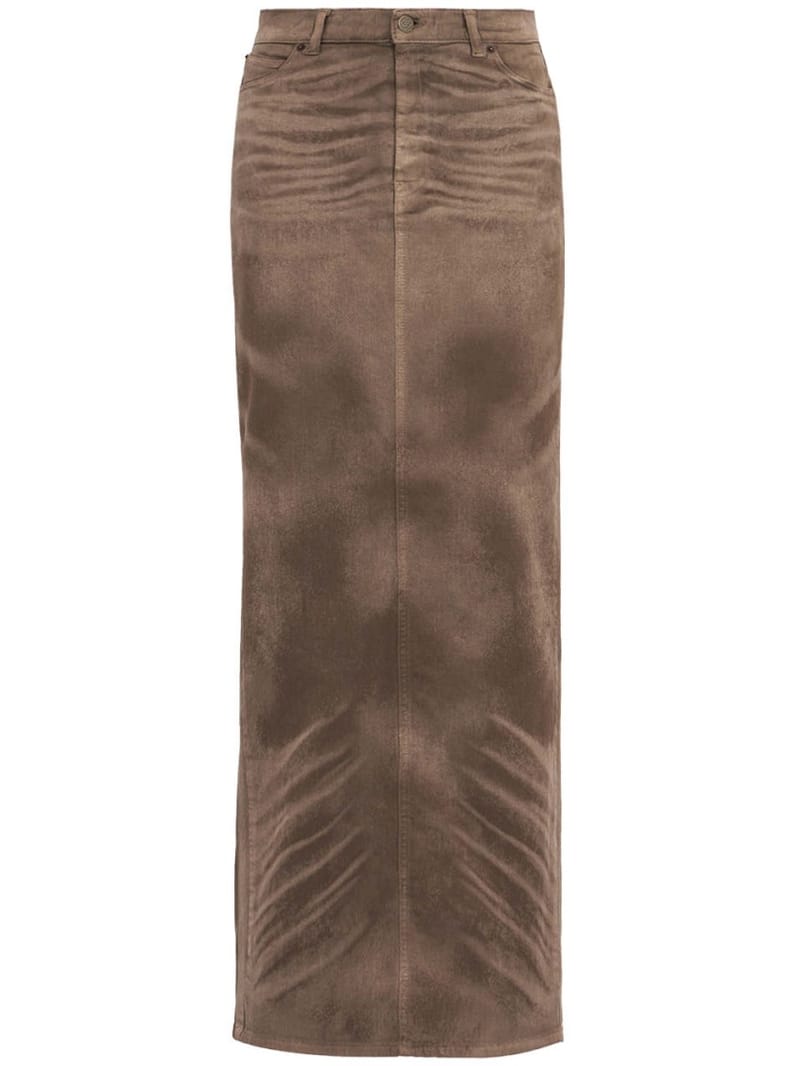 Giuseppe Di Morabito: Five-pocket long cotton skirt