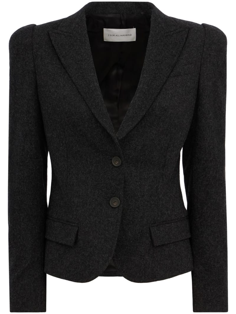 7 For All Mankind: Wool blazer with structured shoulders