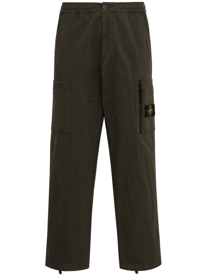 Stone Island: Cotton cargo pants with pockets